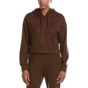 Knit Riot Womens  Haven Rib Knit Hoodie, Brown